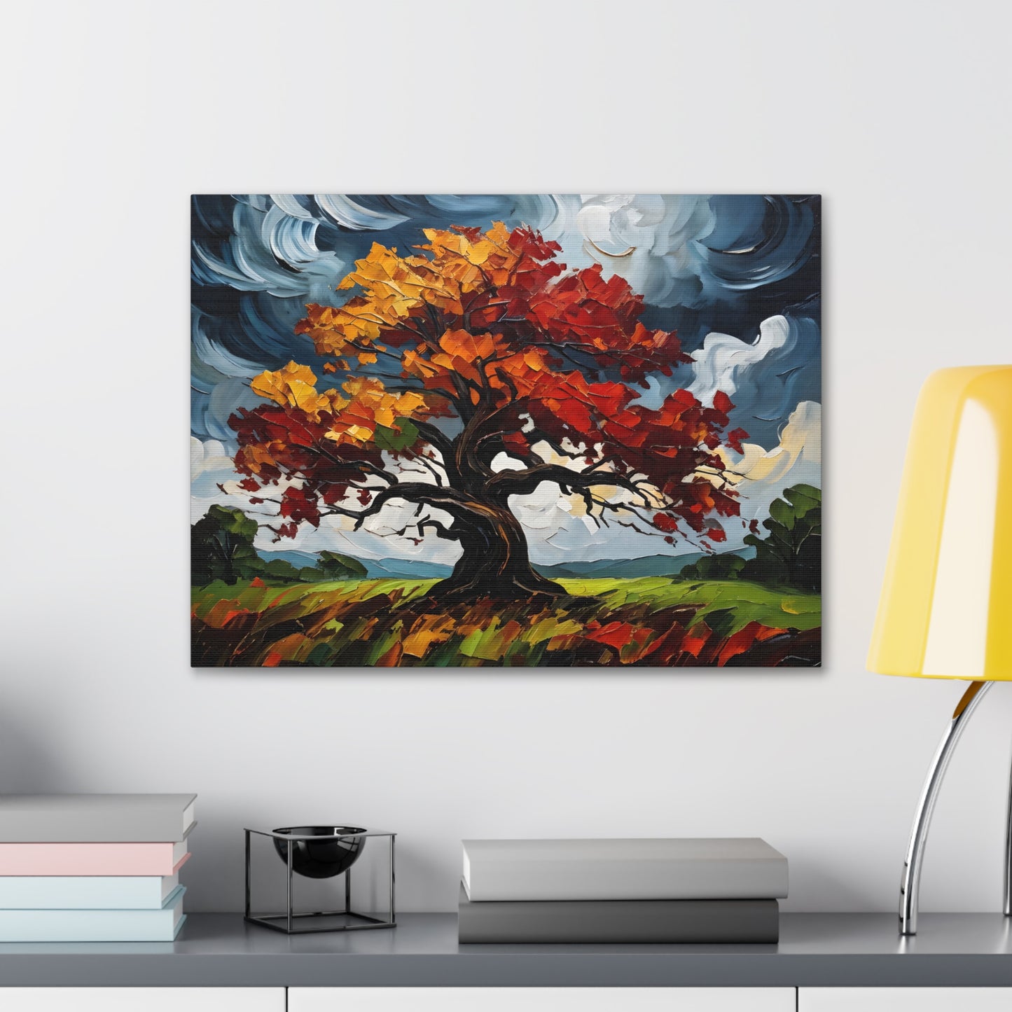 Autumn Rhapsody: Classic Oil Painting Wall Décor