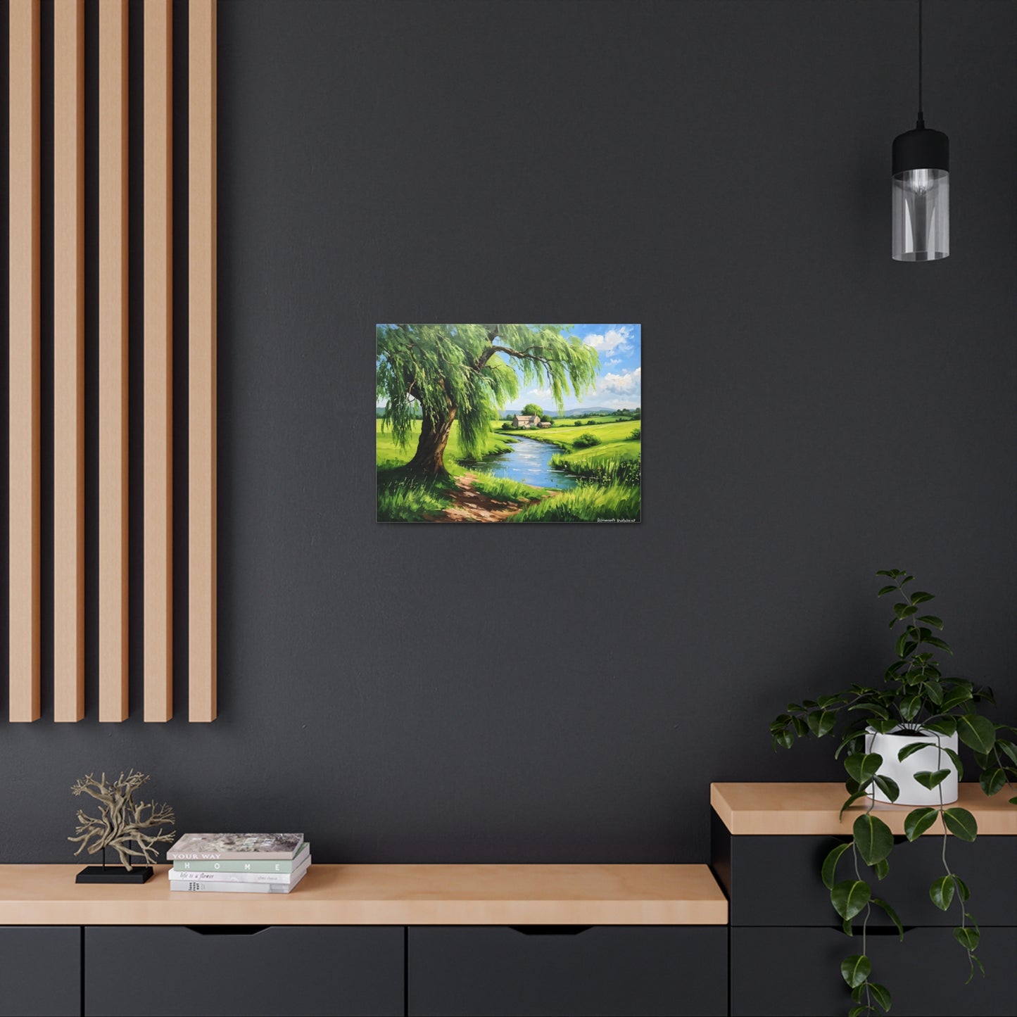 Peaceful Range: Classic Oil Painting Wall Décor