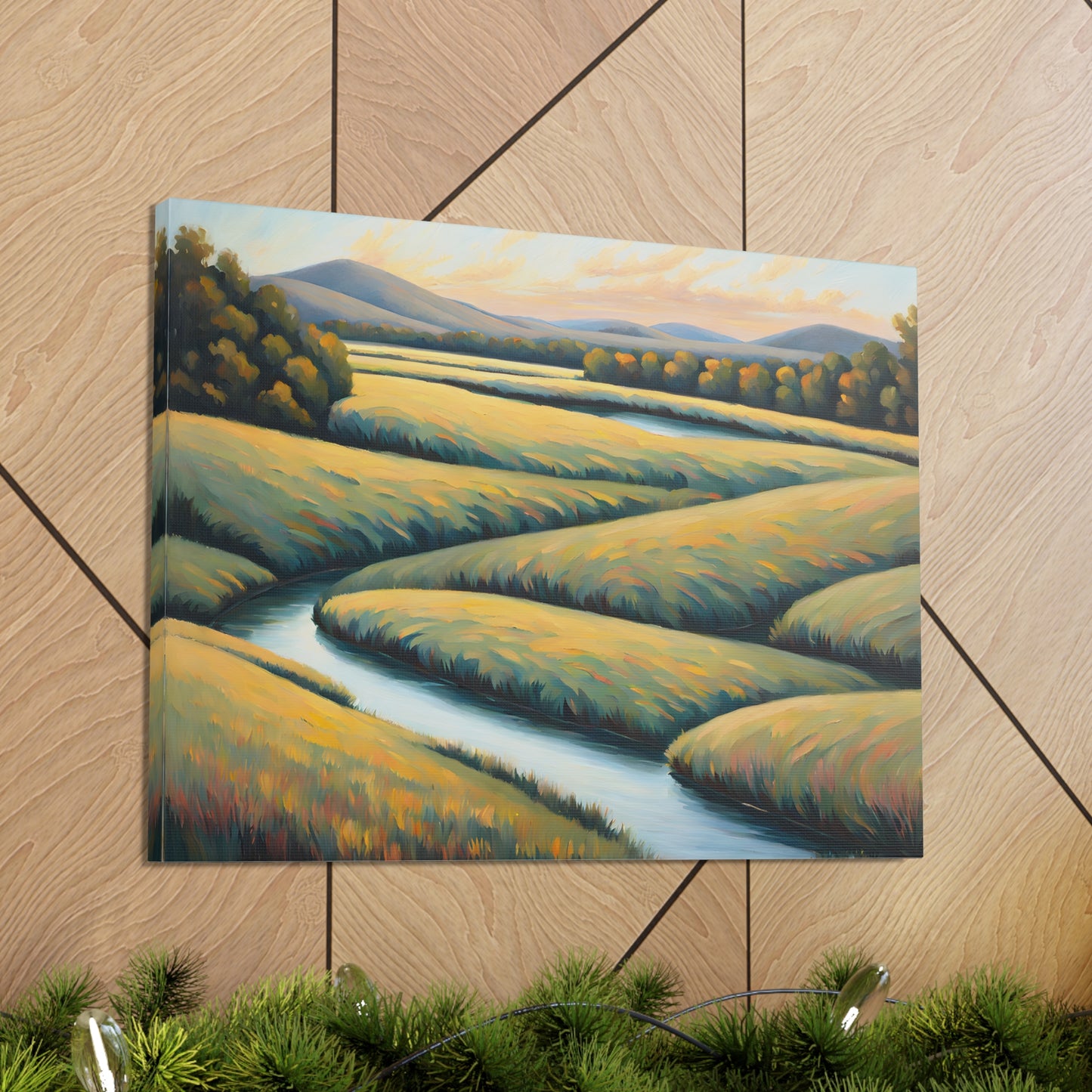 Valley Winds: Classic Oil Painting Wall Décor