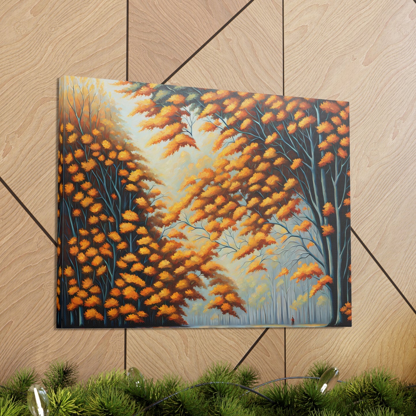 Autumn Fields: Classic Oil Painting Wall Décor