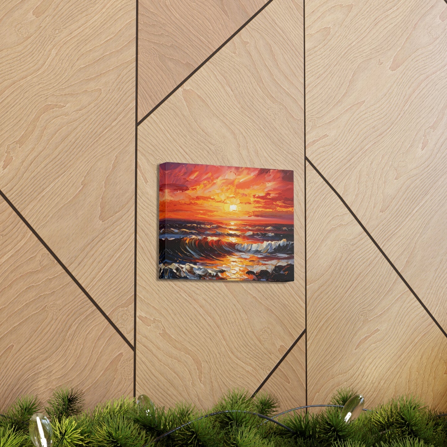 Radiant Shores: Classic Oil Painting Wall Décor