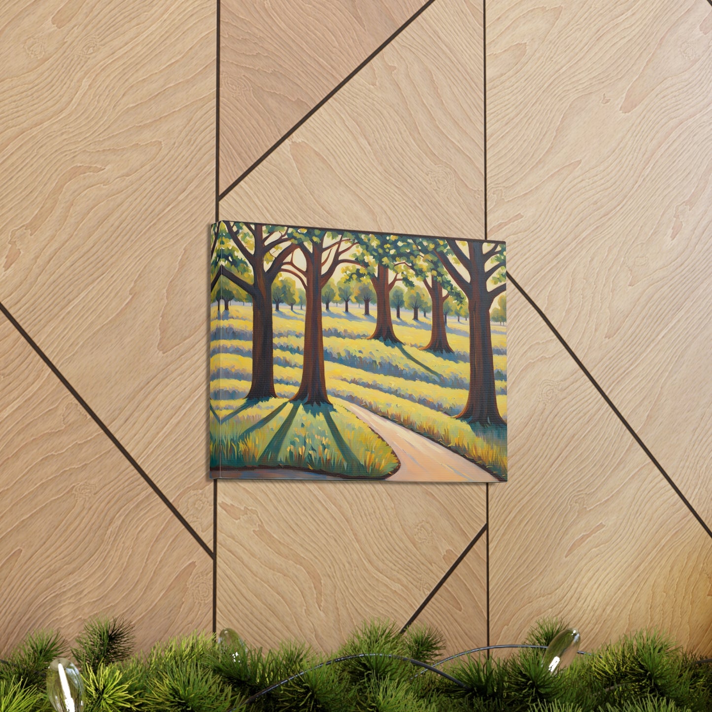 Tranquil Countryside: Classic Oil Painting Wall Décor