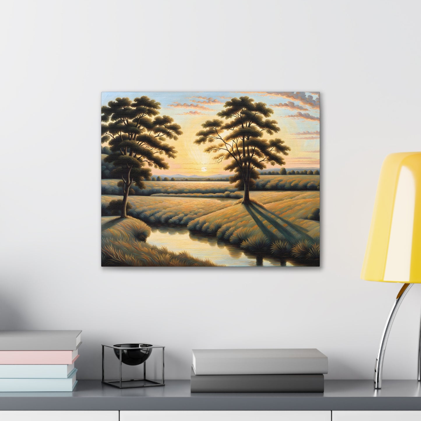 Peaceful Clearing: Classic Oil Painting Wall Décor