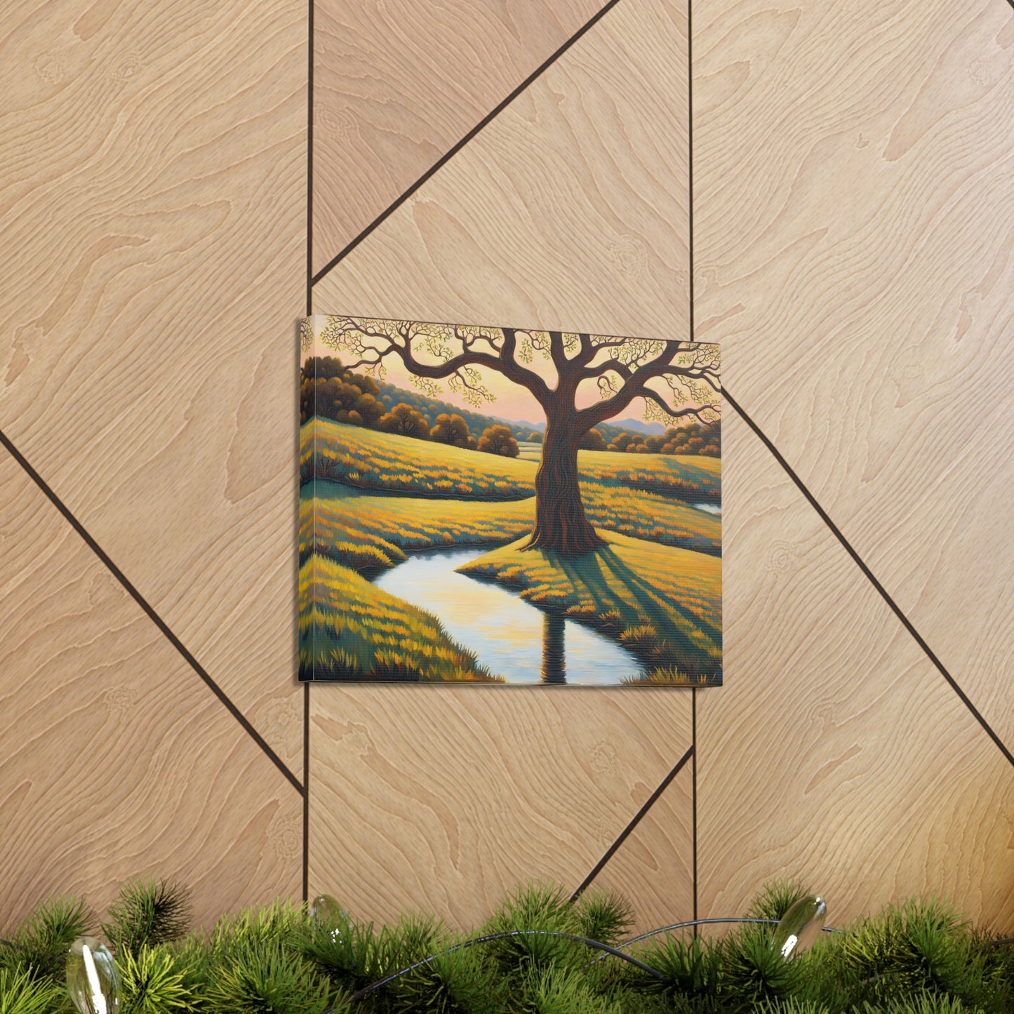 Whispering Field: Classic Oil Painting Wall Décor