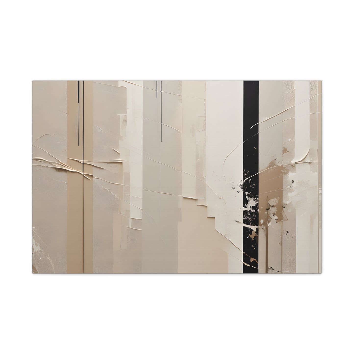 Beige Whisper: Abstract Beige Wall Décor