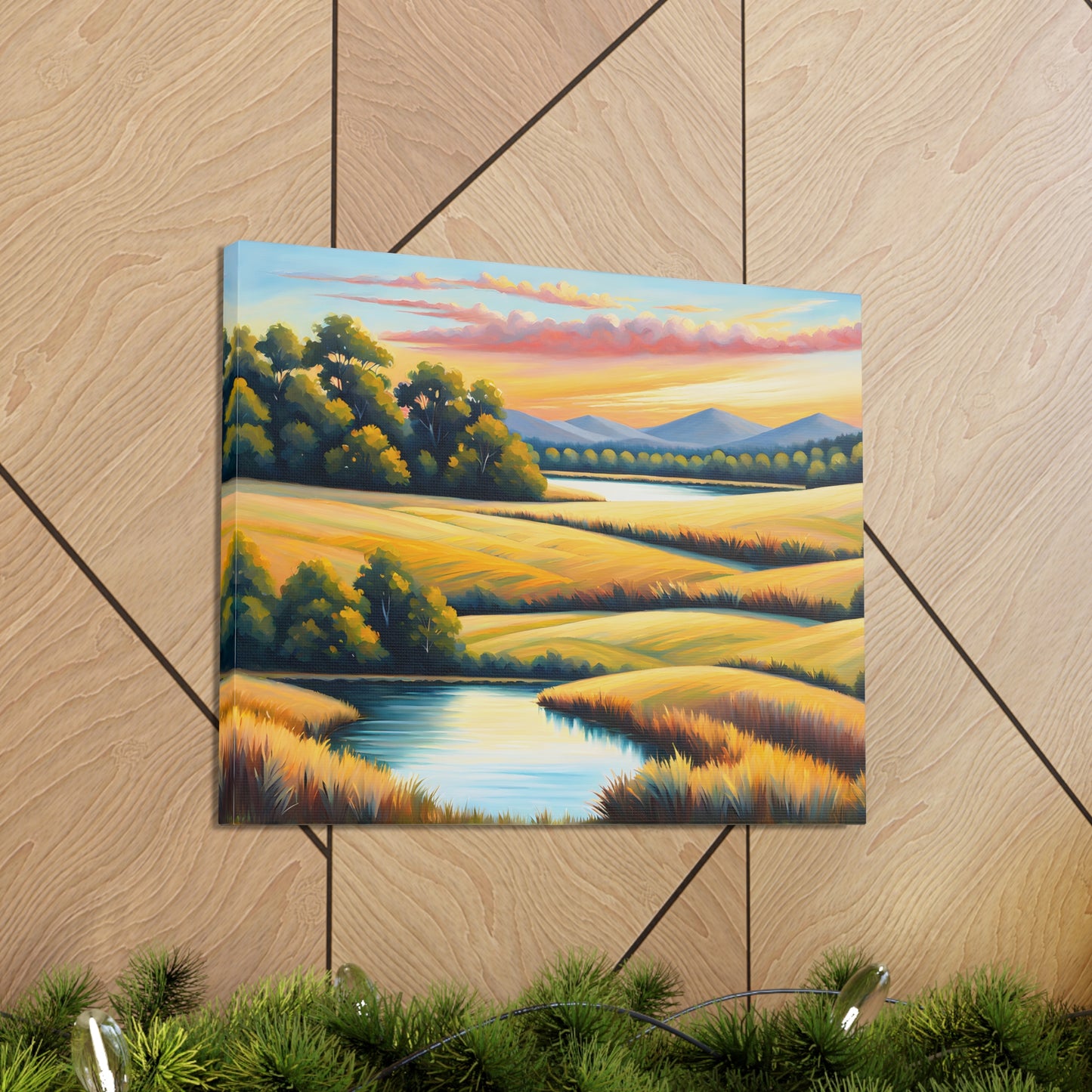 Whispering Meadows: Classic Oil Painting Wall Décor