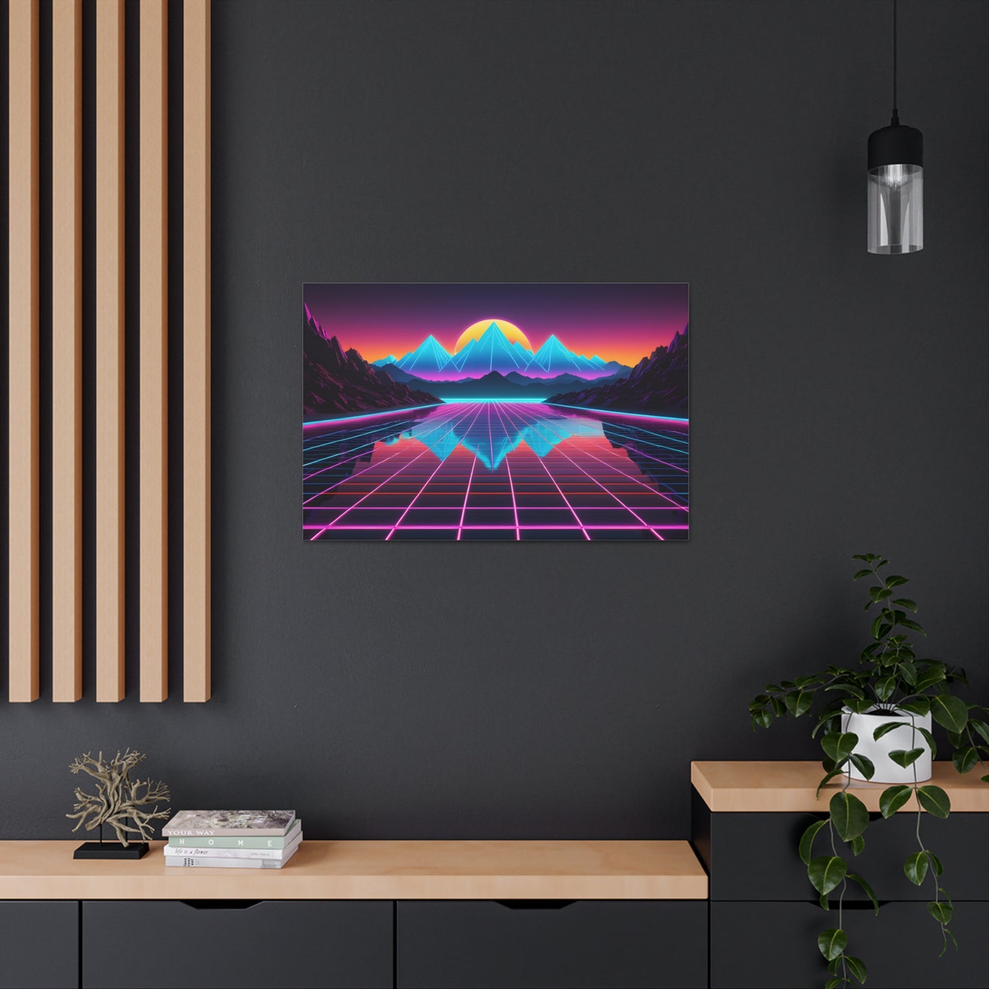 Skyline Dreams: Outrun Wall Décor