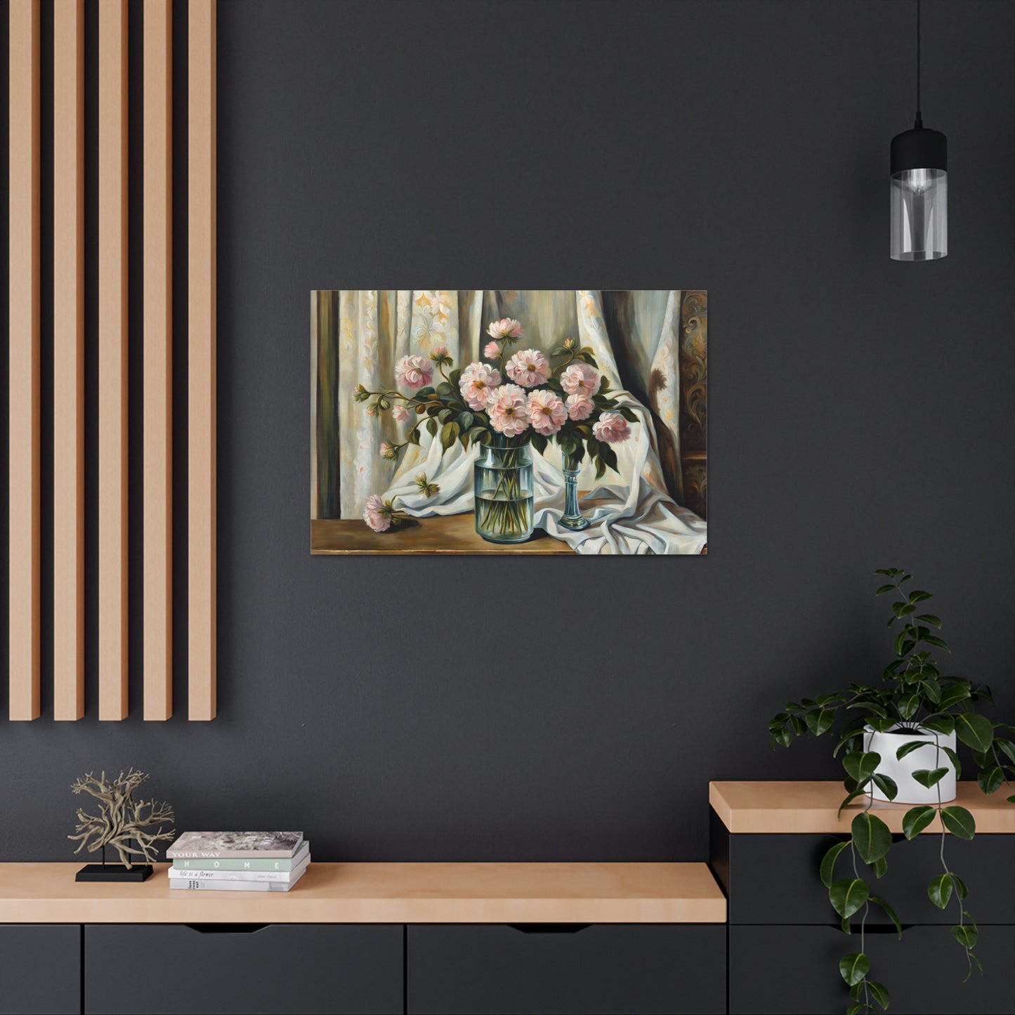 Wildflower Haven: Classic Oil Painting Wall Décor