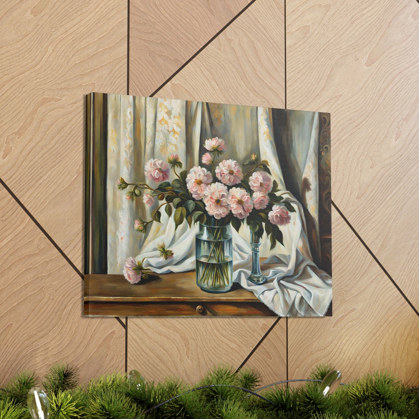 Wildflower Haven: Classic Oil Painting Wall Décor