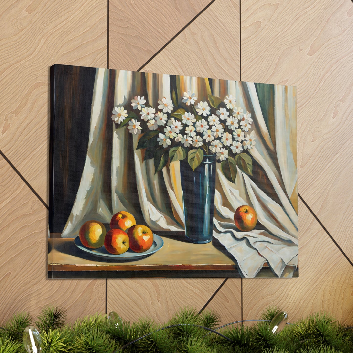 Floral Ambiance: Classic Oil Painting Wall Décor