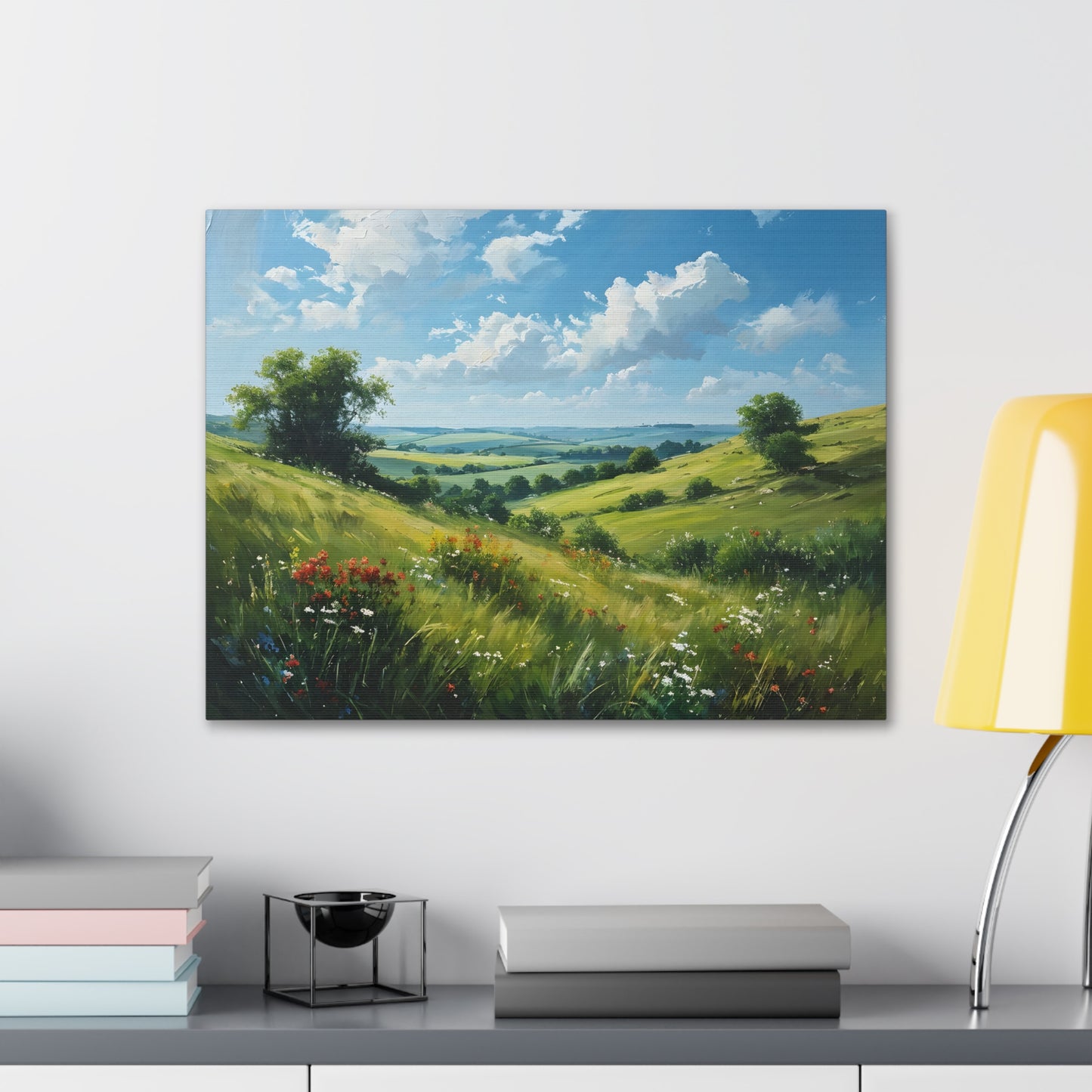 Whispering Field: Classic Oil Painting Wall Décor