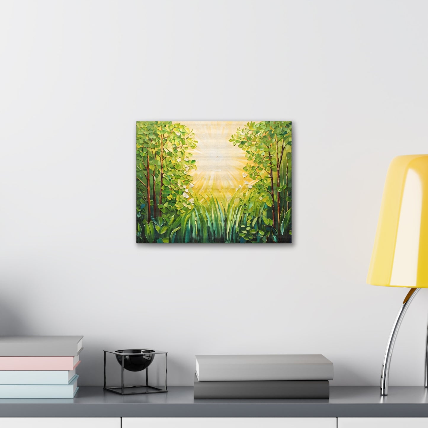 Radiant Forest: Classic Oil Painting Wall Décor