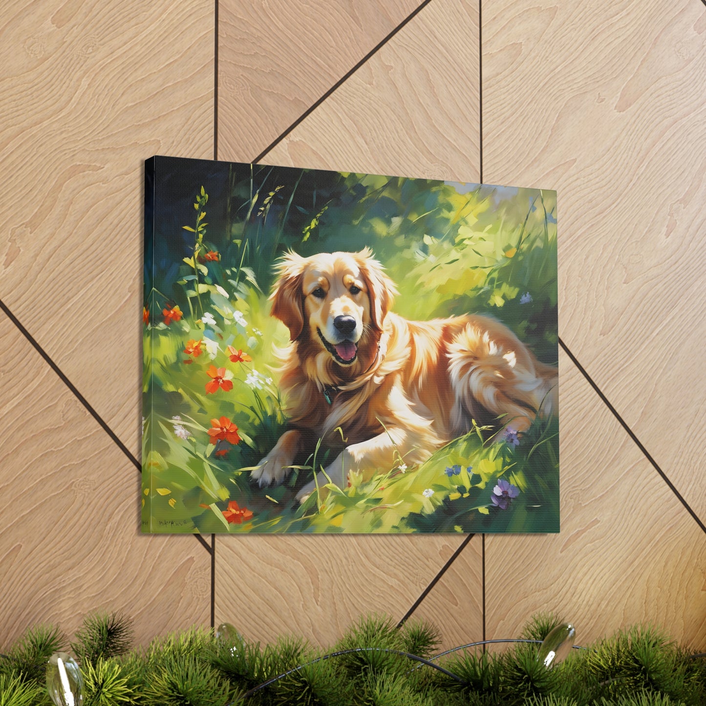 Golden Bluff: Classic Oil Painting Wall Décor