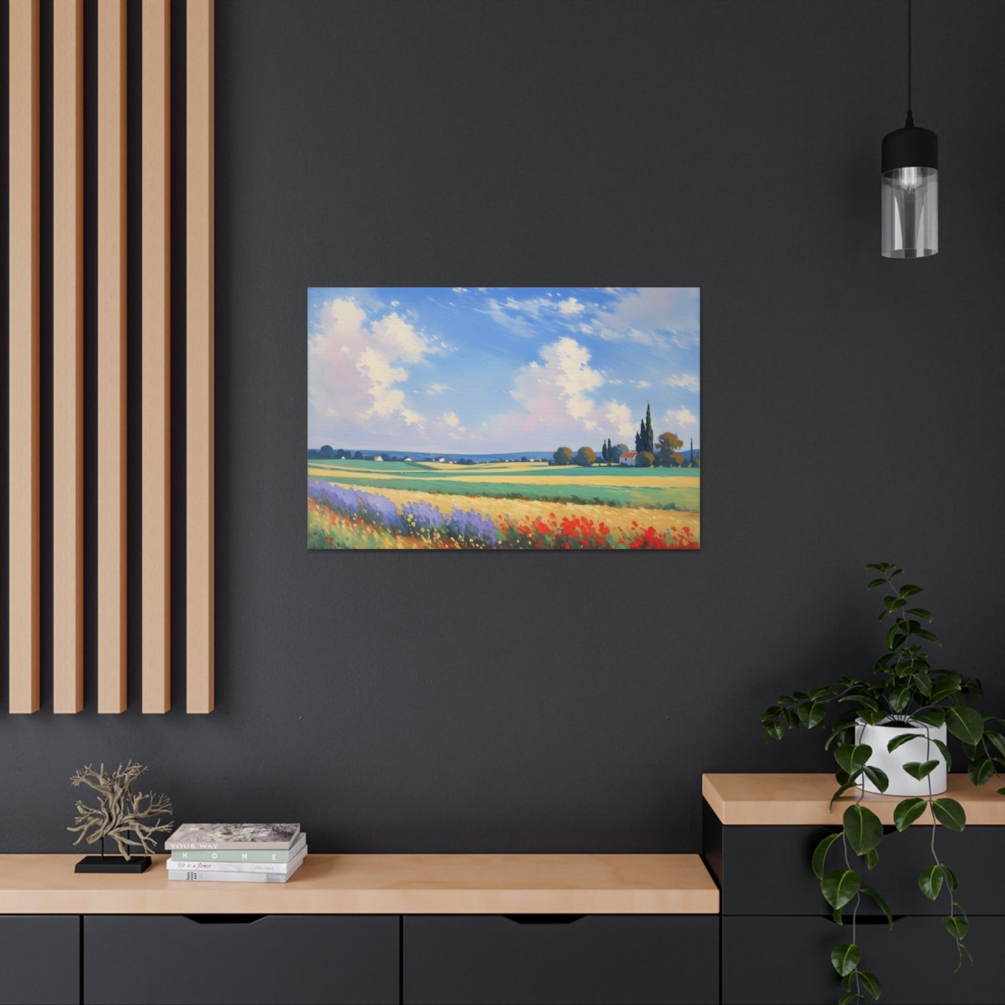 Nature's Embrace: Classic Oil Painting Wall Décor