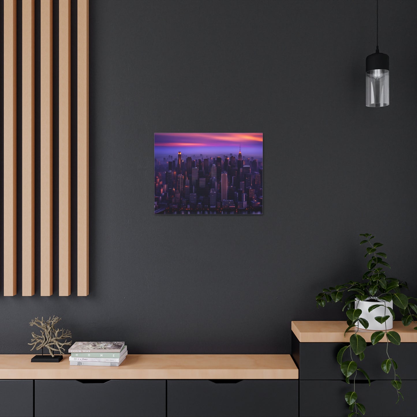 Metropolis Twilight: Cityscape Wall Décor