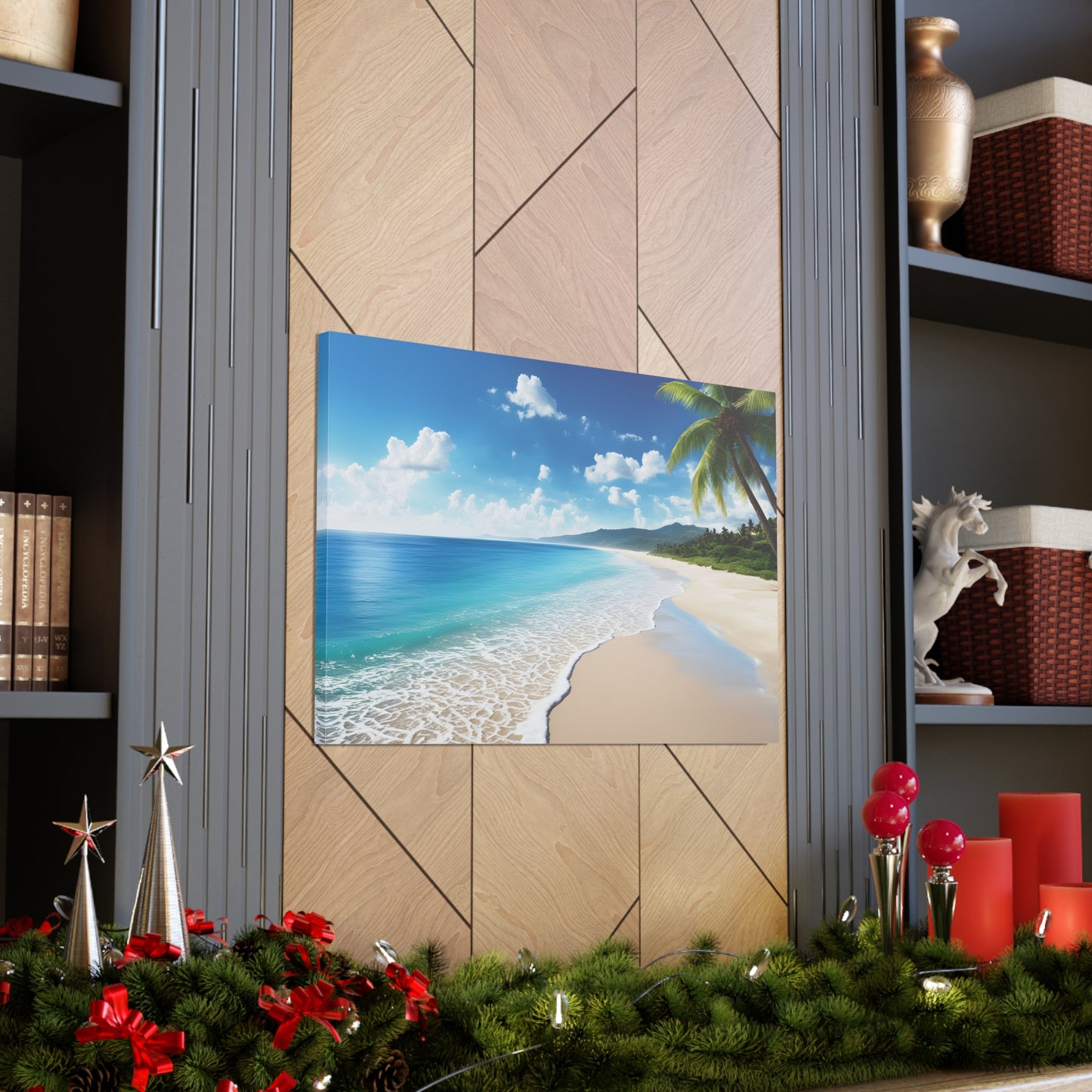 Golden Sands Serenity: Beach Wall Décor