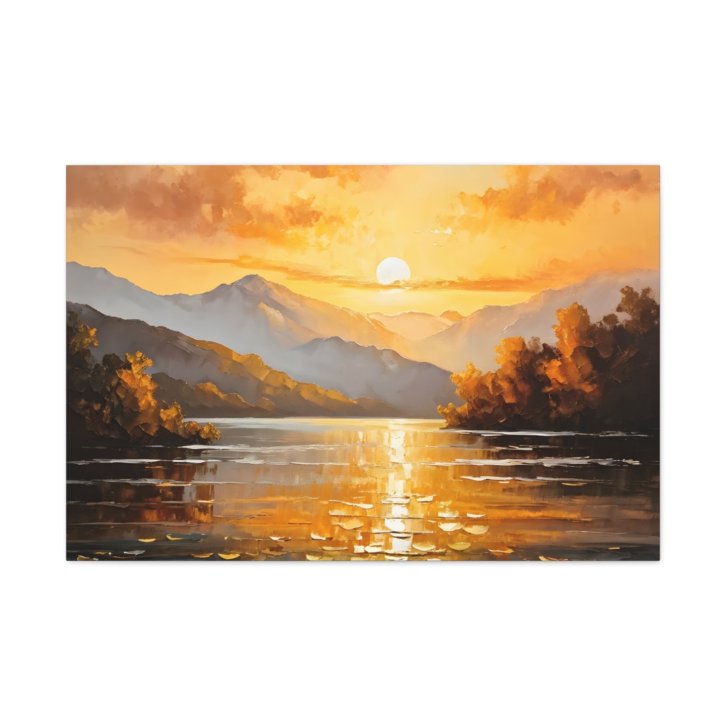 Mountain Glade: Classic Oil Painting Wall Décor