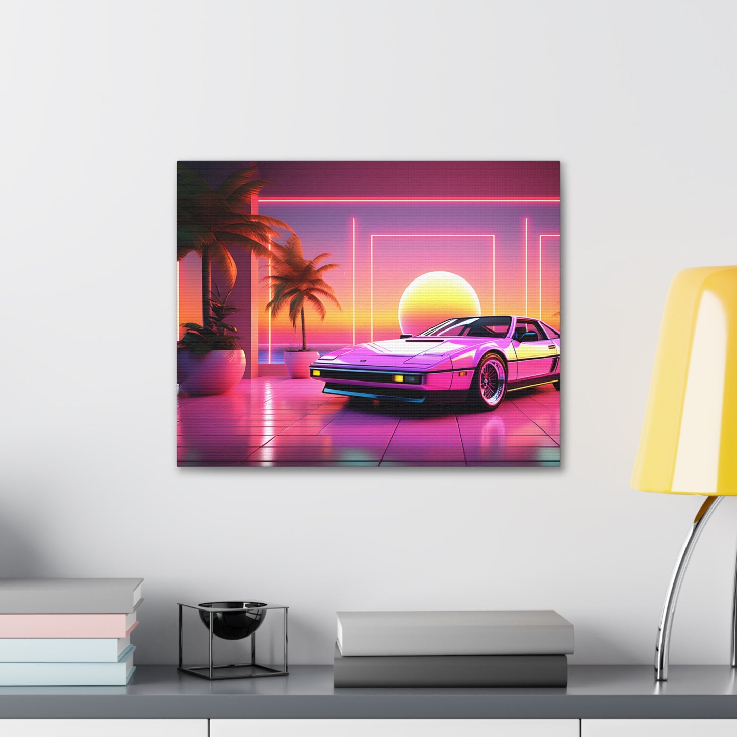 Cruisin Chromatic: Outrun Wall Décor