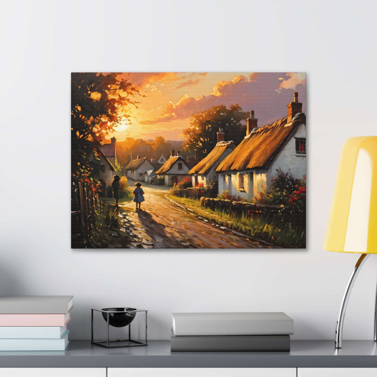 Celestial Skies: Classic Oil Painting Wall Décor