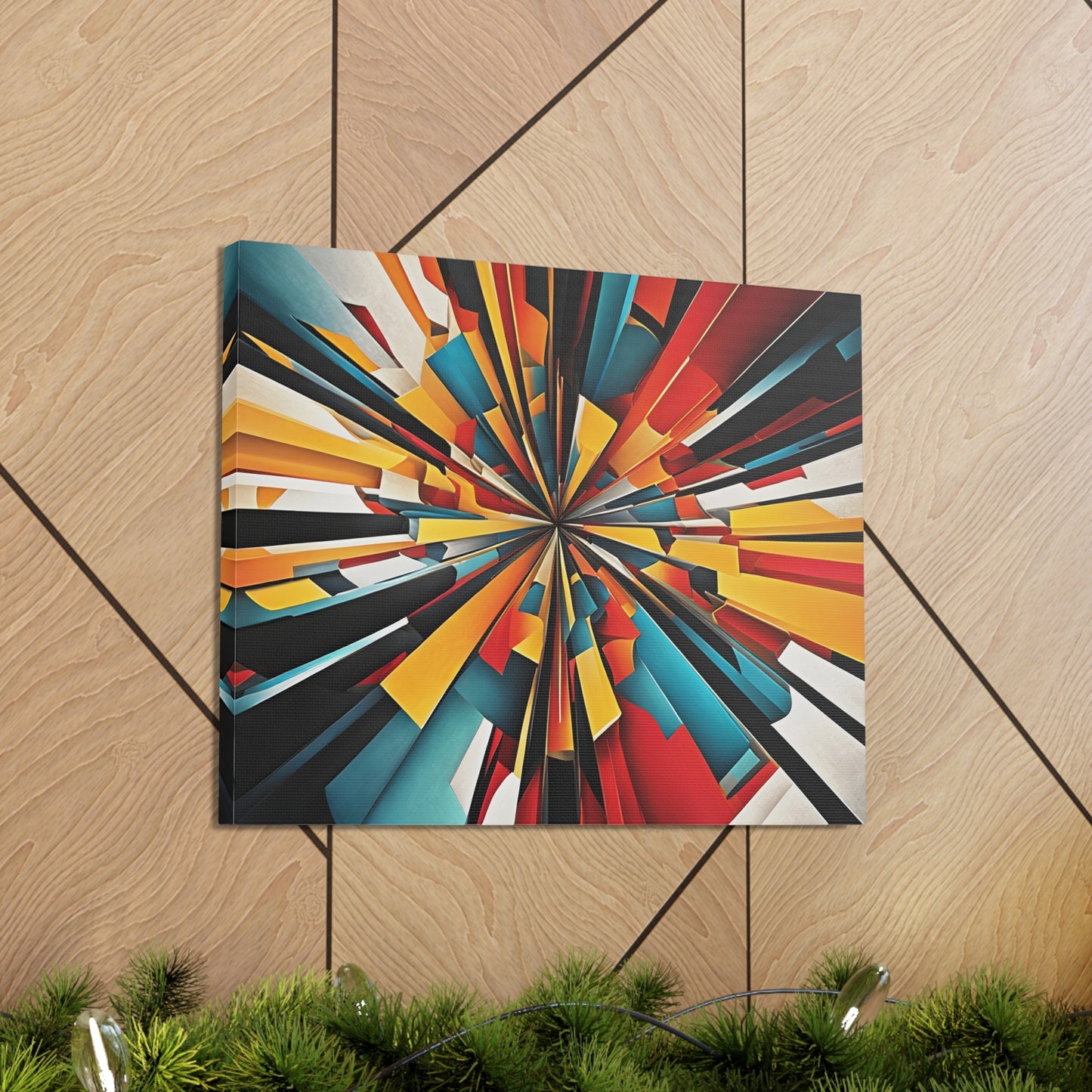 Crystal Whirl: Abstract Wall Décor