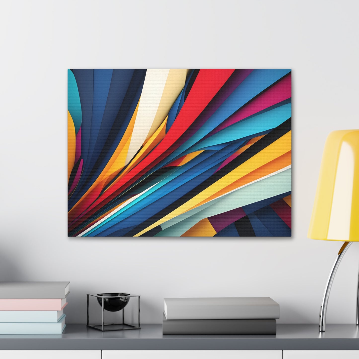 Eclipsed Waves: Abstract Wall Décor