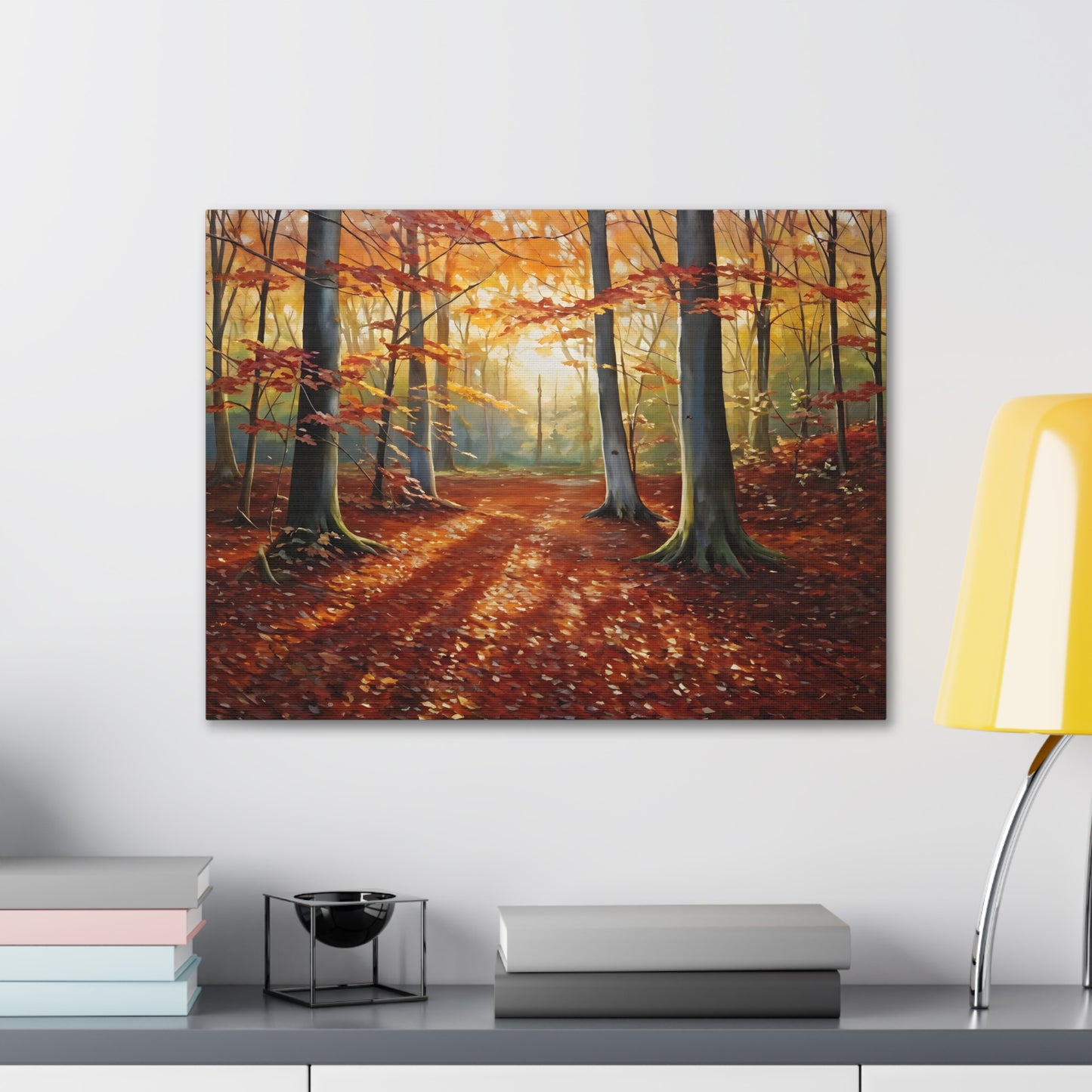 Woodland Trail: Classic Oil Painting Wall Décor