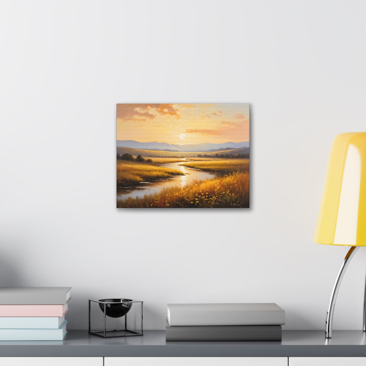 Serene Hills: Classic Oil Painting Wall Décor