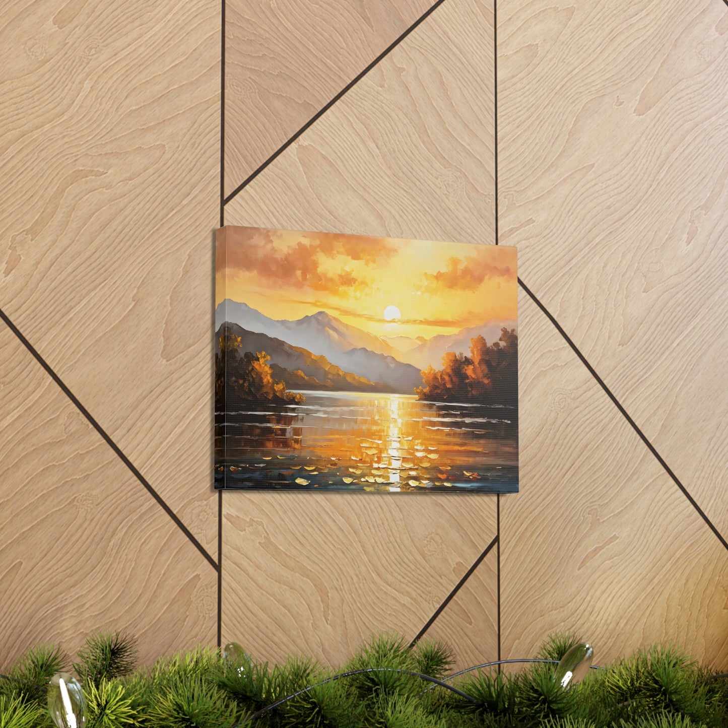 Mountain Glade: Classic Oil Painting Wall Décor