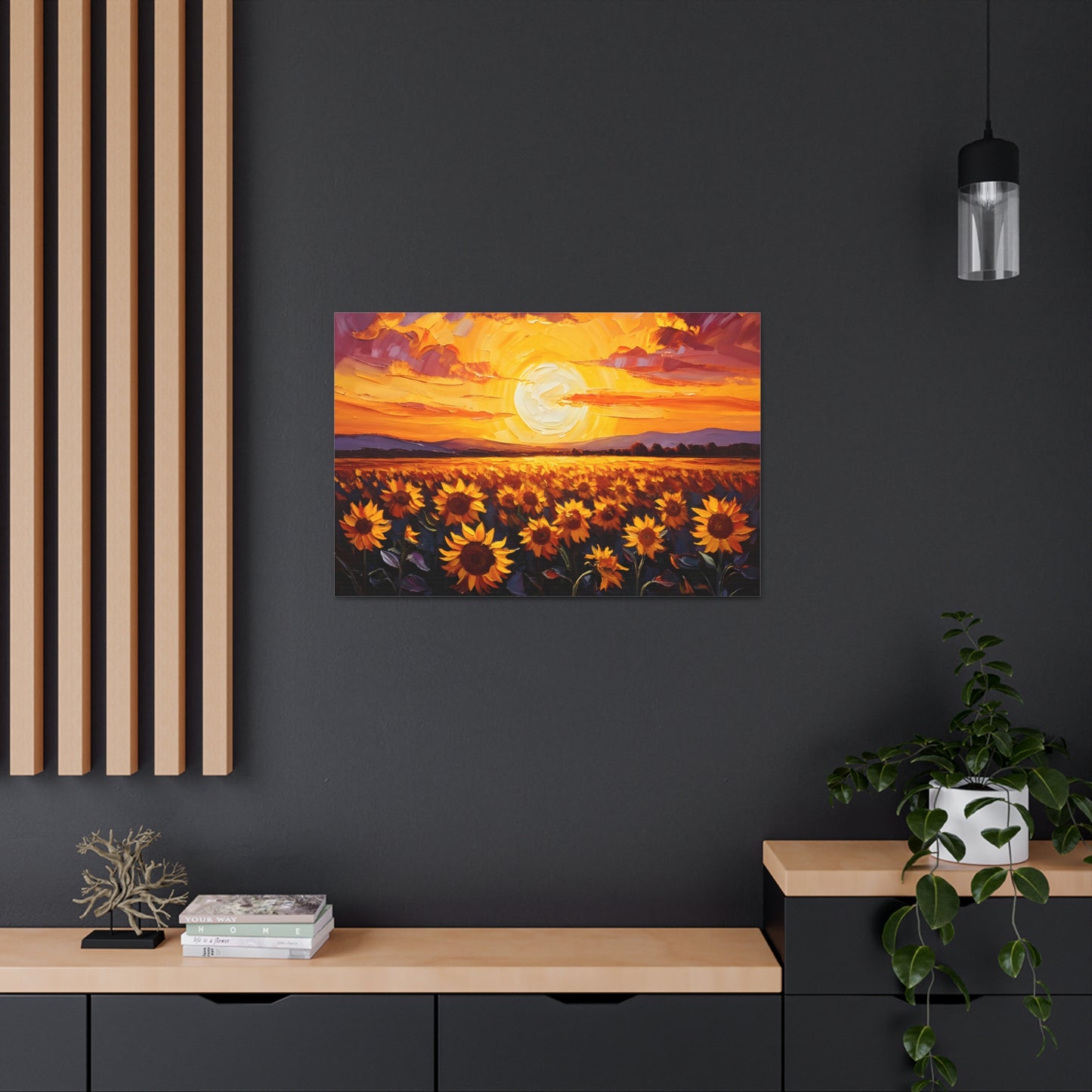 Glowing Garden: Classic Oil Painting Wall Décor