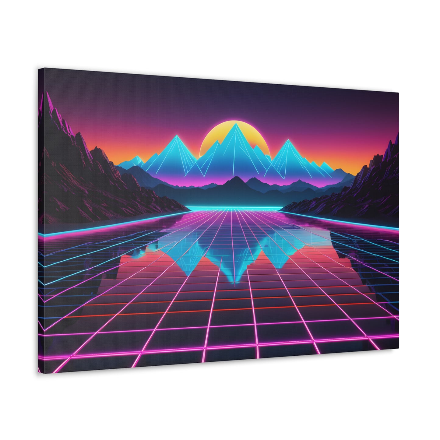 Skyline Dreams: Outrun Wall Décor