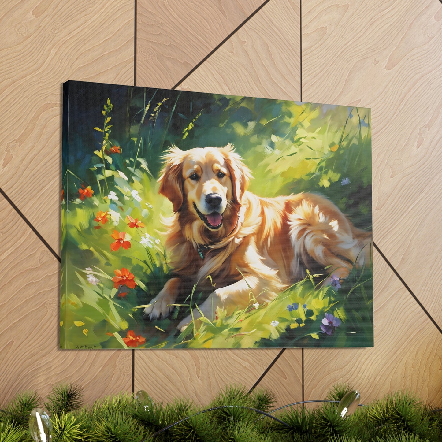 Golden Bluff: Classic Oil Painting Wall Décor