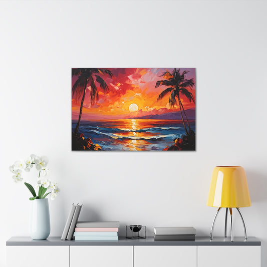 Coastal View: Classic Oil Painting Wall Décor