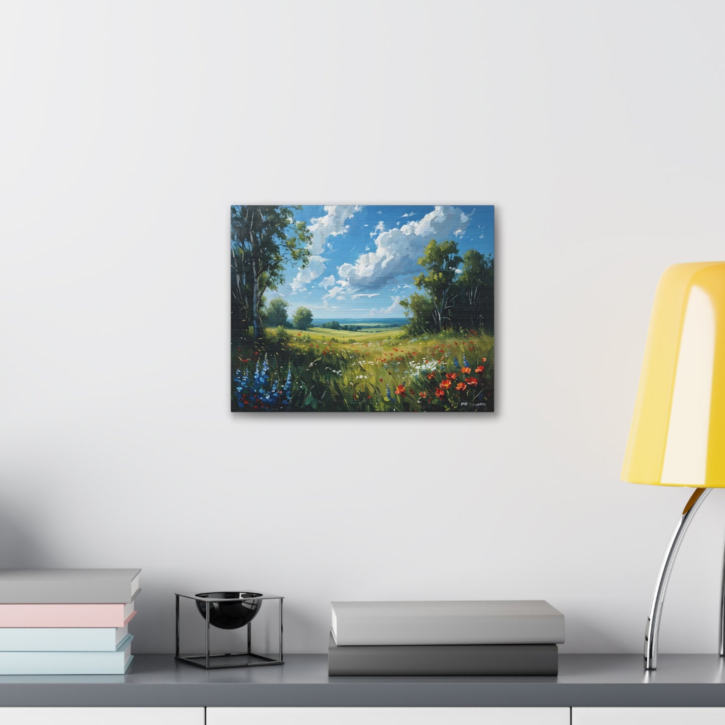 Celestial Skies: Classic Oil Painting Wall Décor