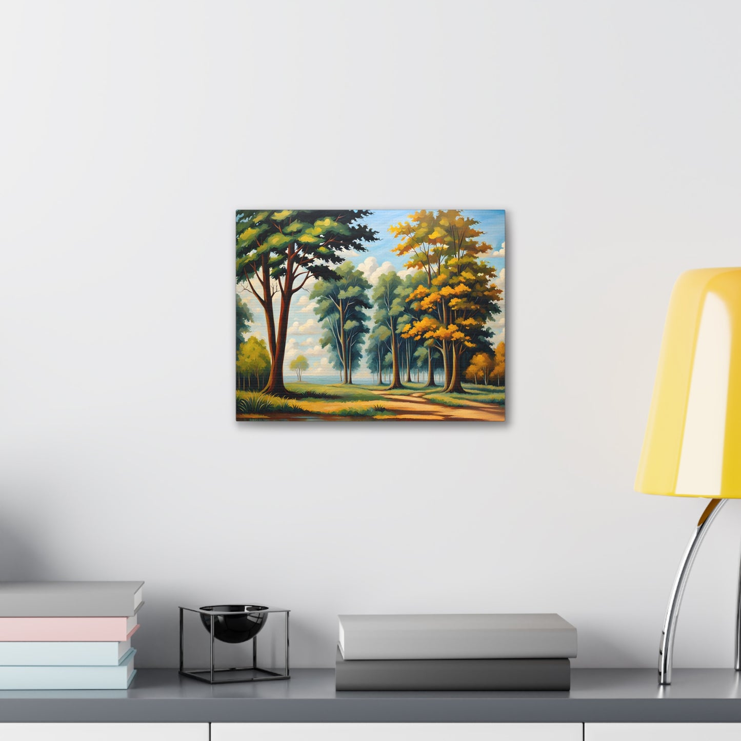 Peaceful Valley: Classic Oil Painting Wall Décor