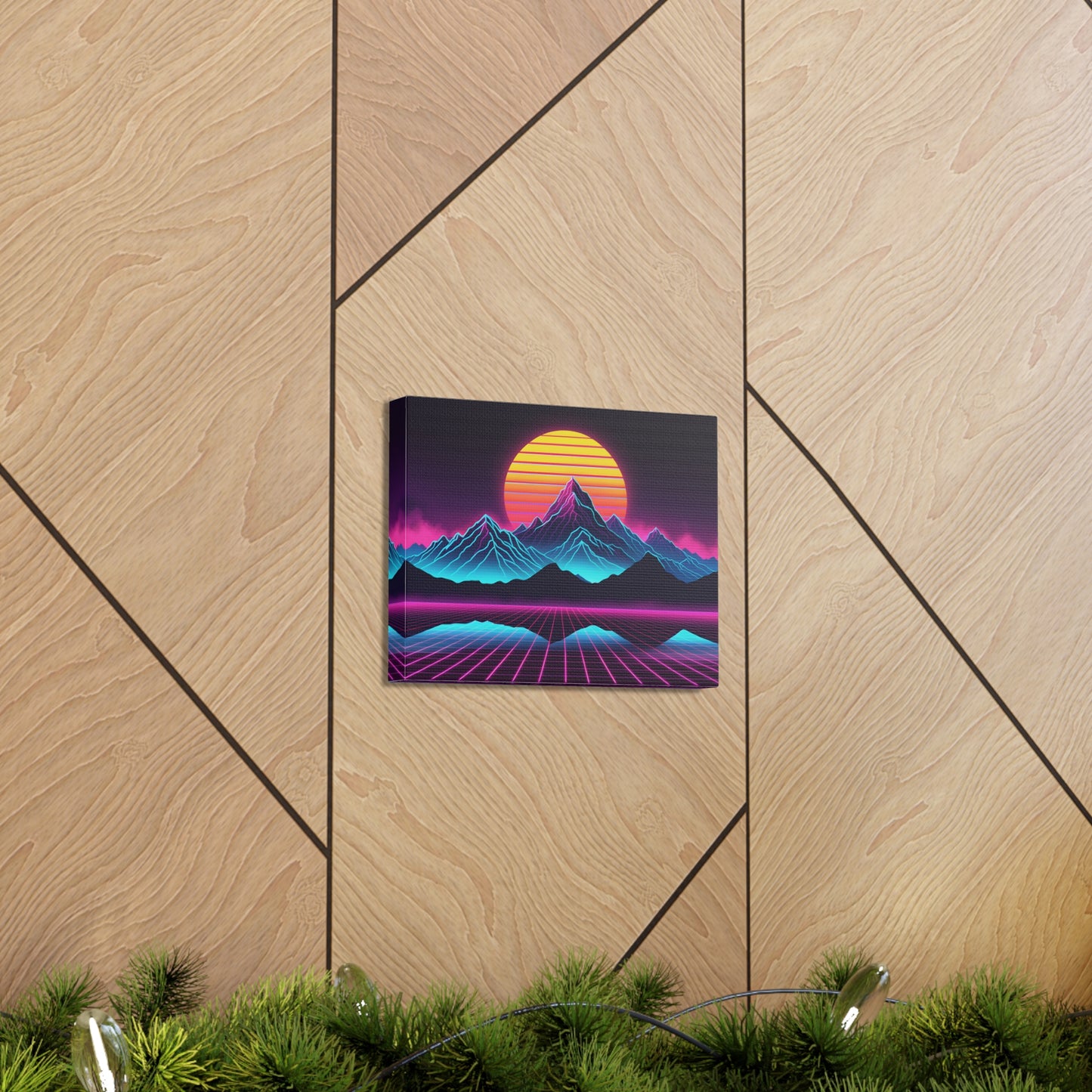 Vaporwave Horizon: Outrun Wall Décor