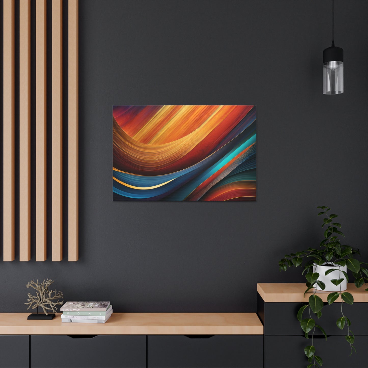 Velvet Abyss: Abstract Wall Décor