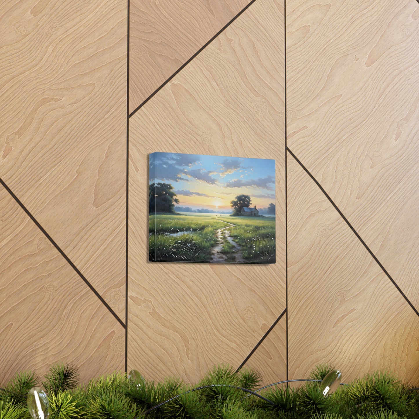 Windswept Plains: Classic Oil Painting Wall Décor