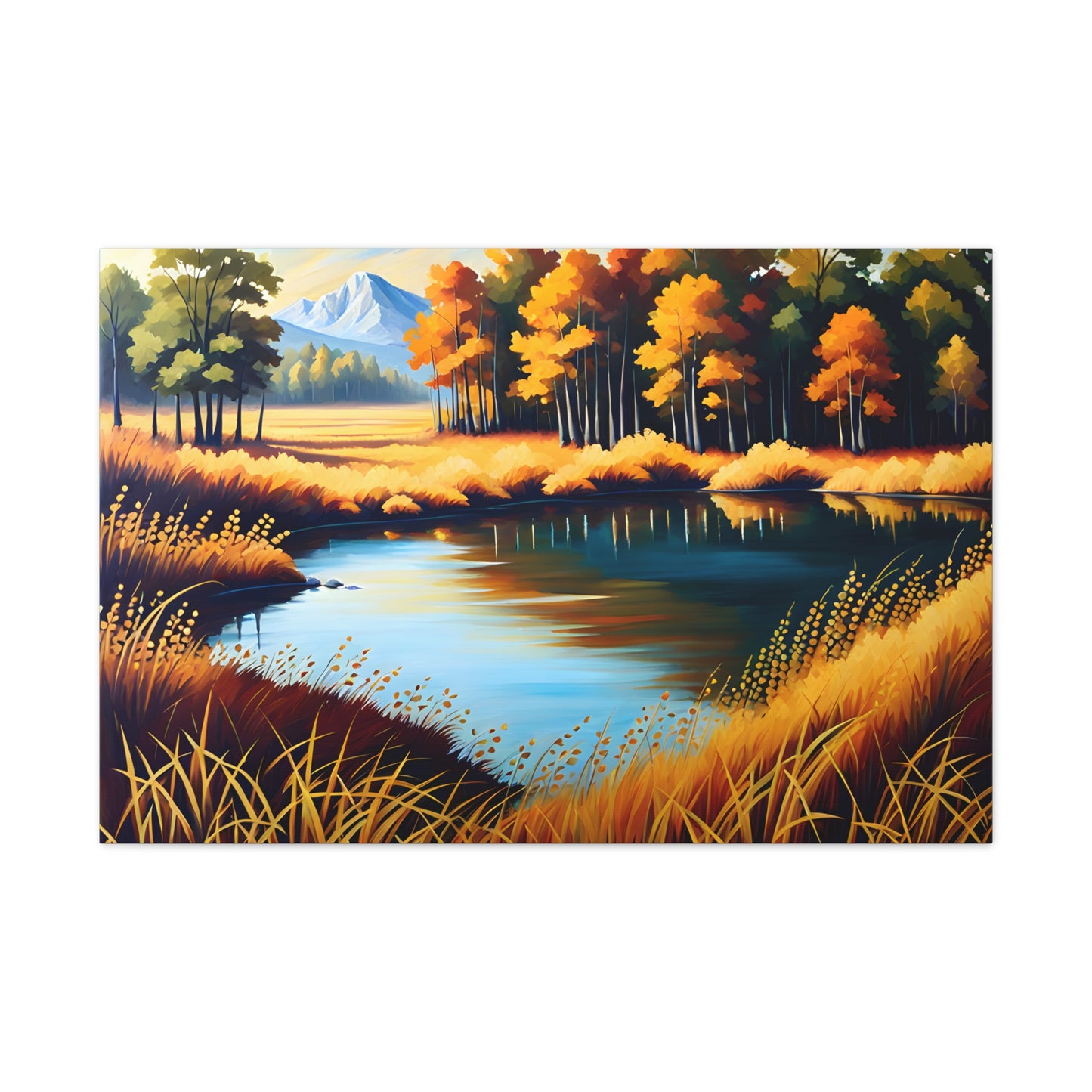 Whispers of Fall: Classic Oil Painting Wall Décor