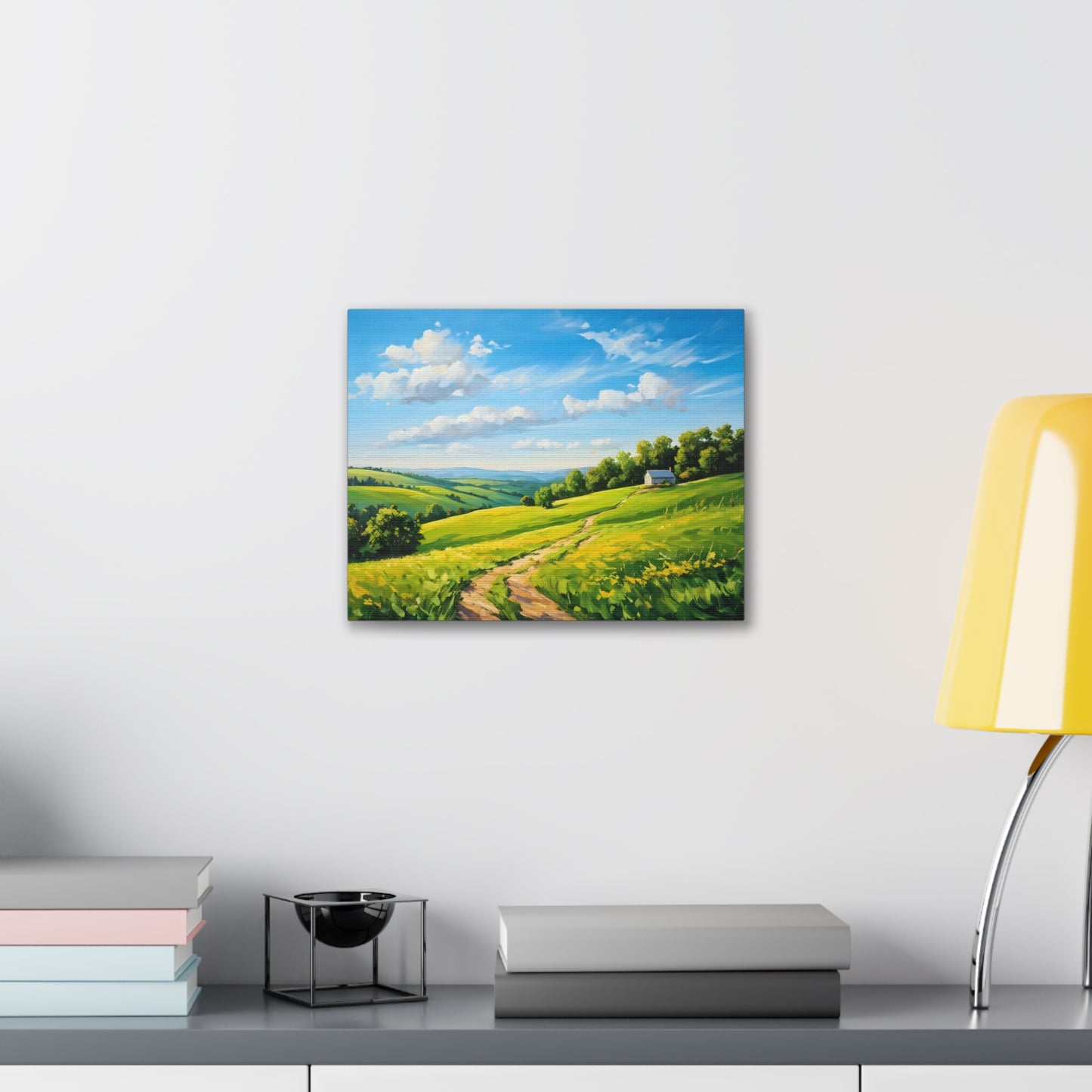 Quiet Landscape: Classic Oil Painting Wall Décor