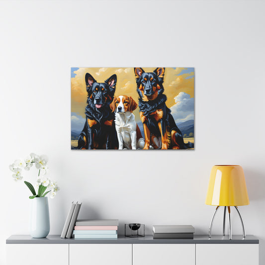 Dog's Elegance: Animal Wall Décor