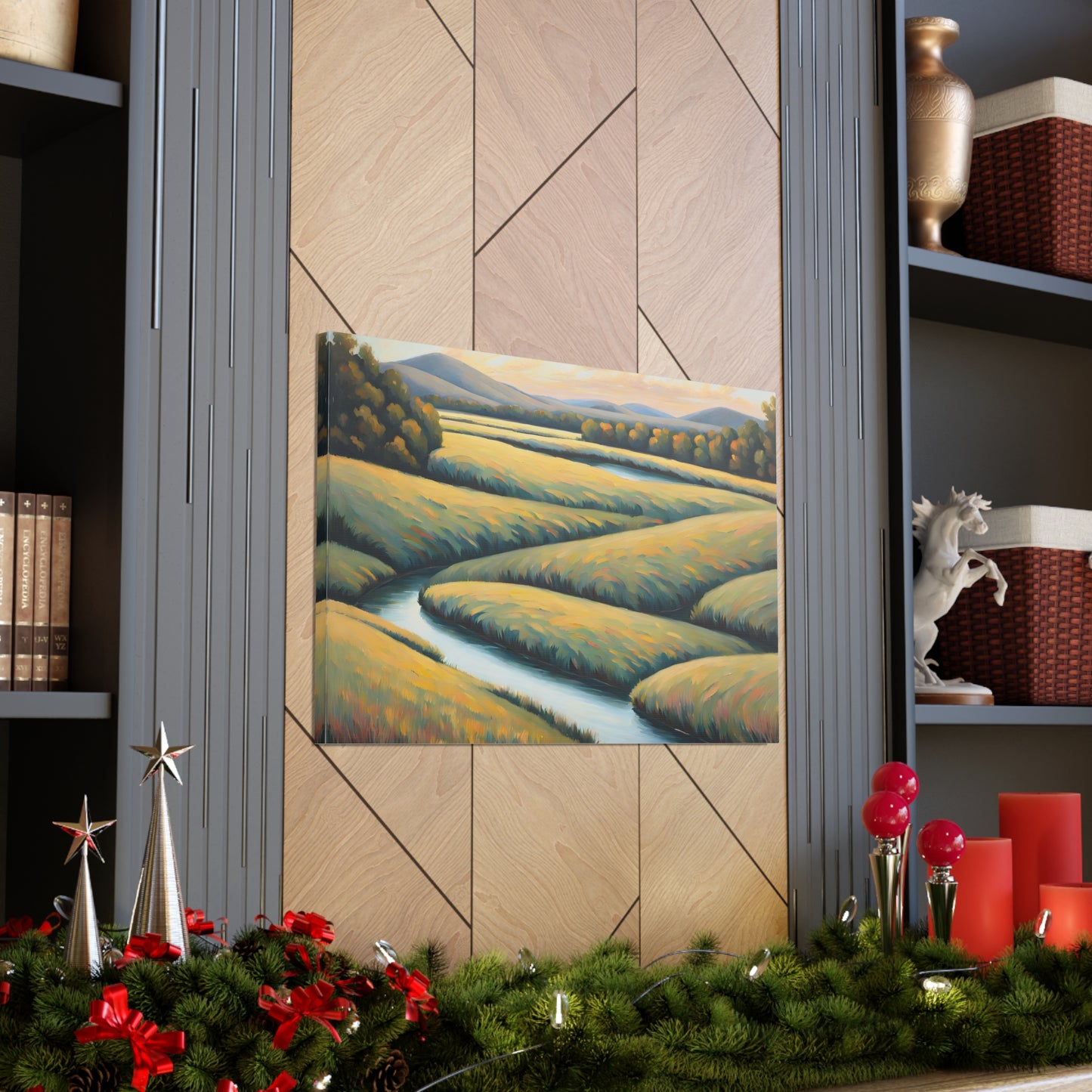 Valley Winds: Classic Oil Painting Wall Décor