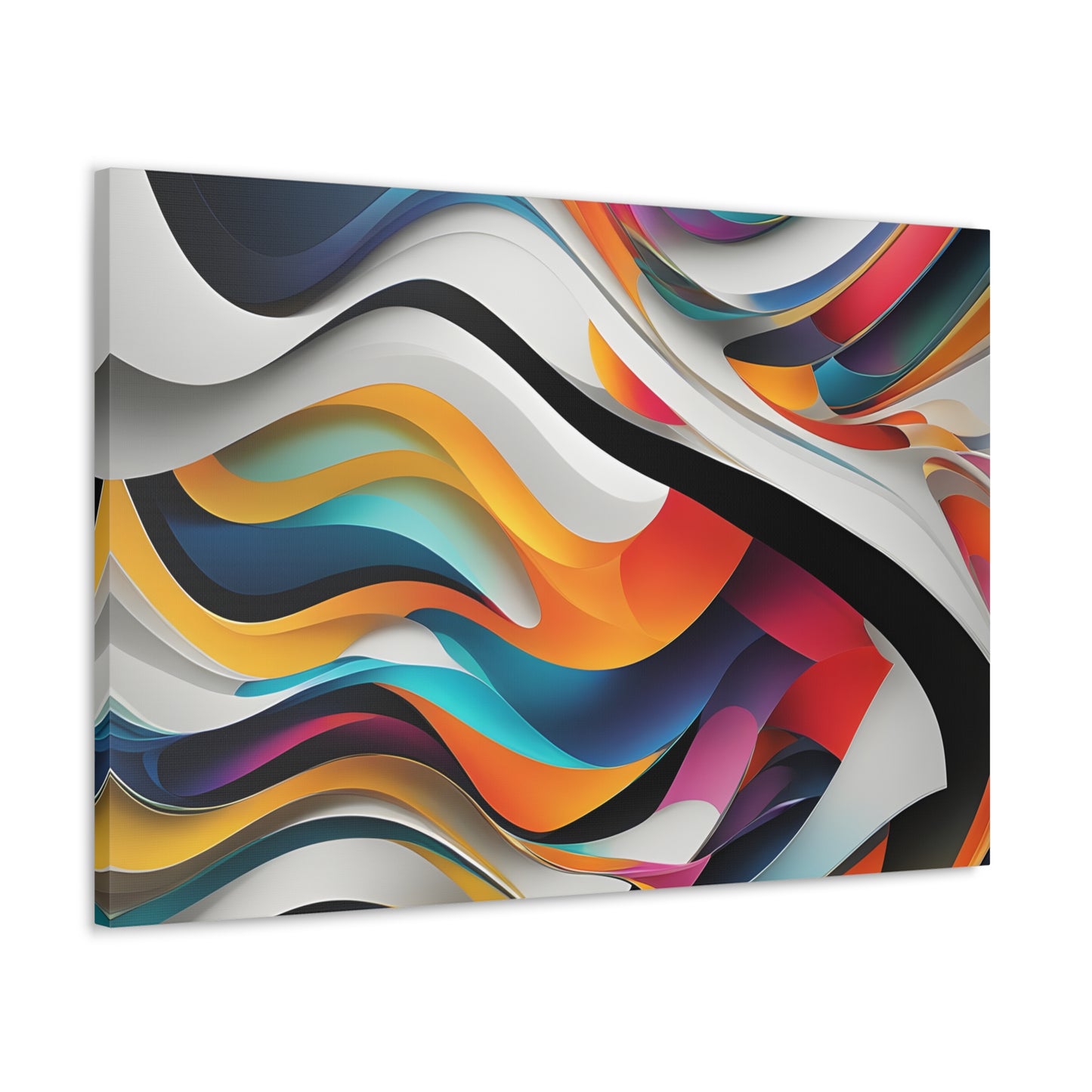 Serene Waves: Abstract Wall Décor