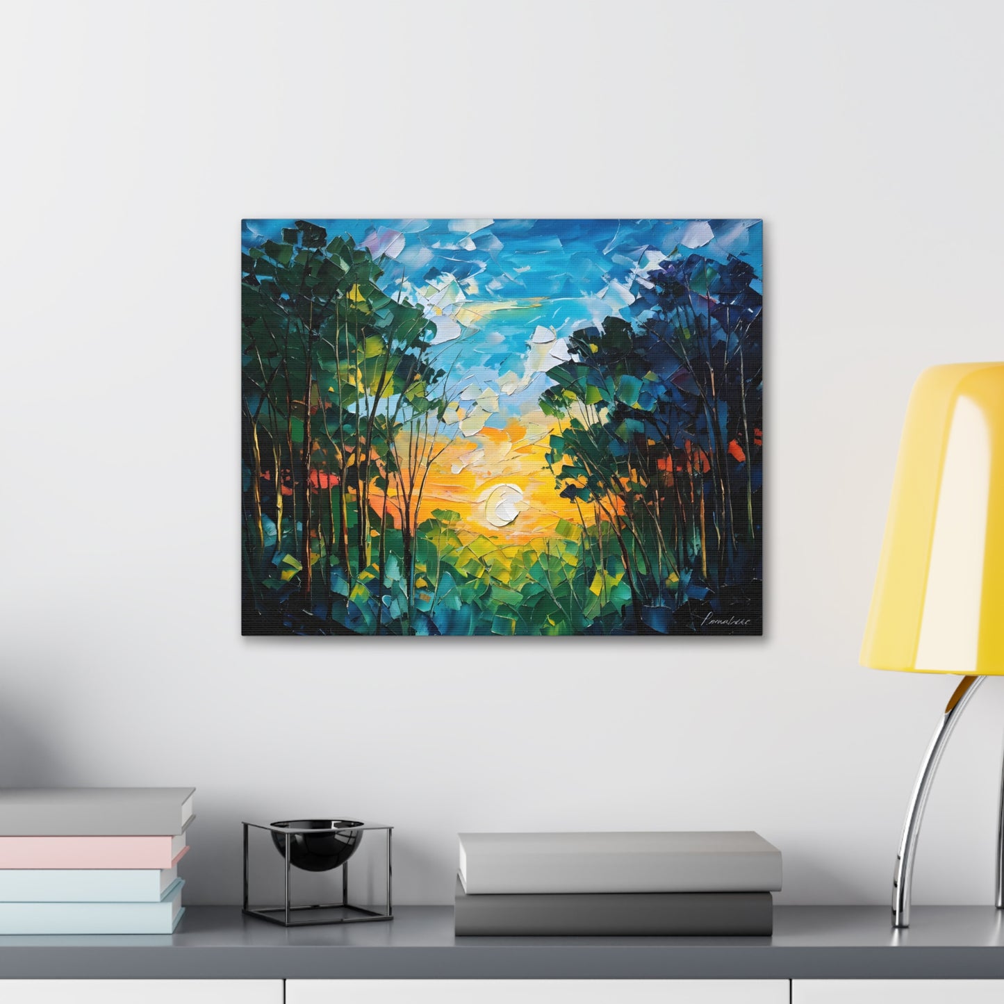 Swirling Landscapes: Classic Oil Painting Wall Décor