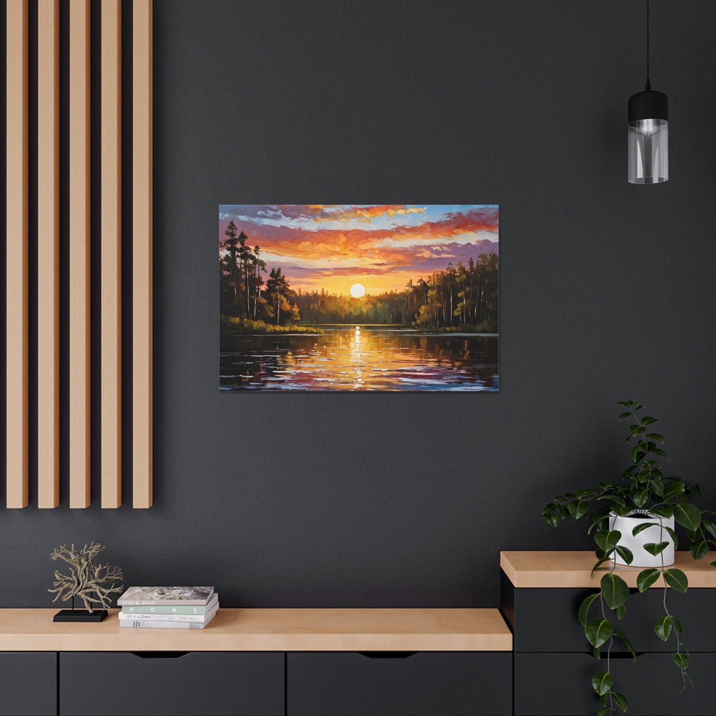 Peaceful Clearing: Classic Oil Painting Wall Décor