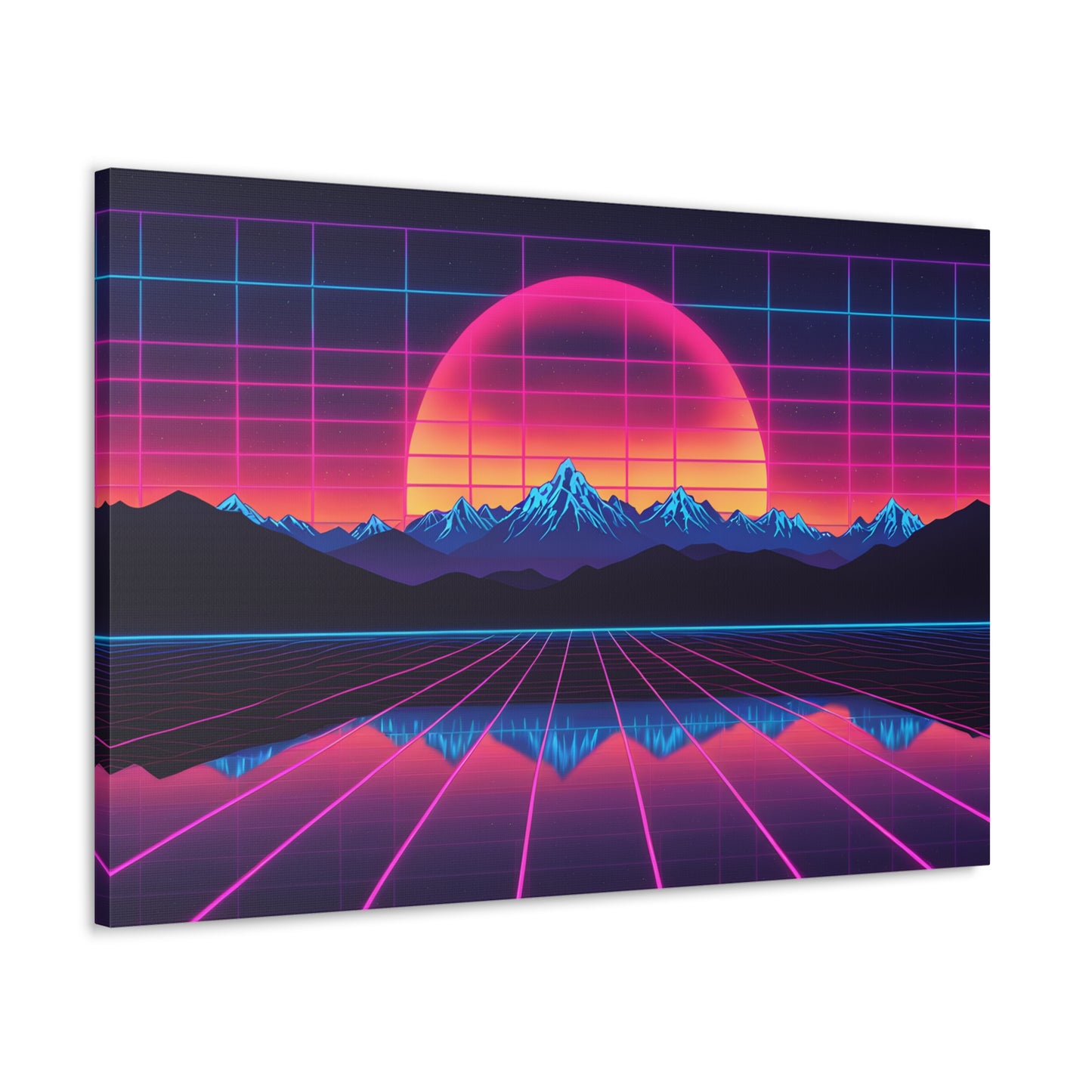 Nostalgic Radiance: Outrun Wall Décor