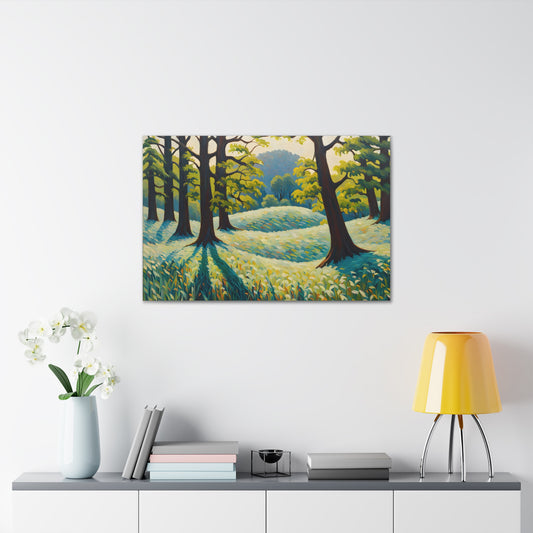 Forest Sanctuary: Classic Oil Painting Wall Décor