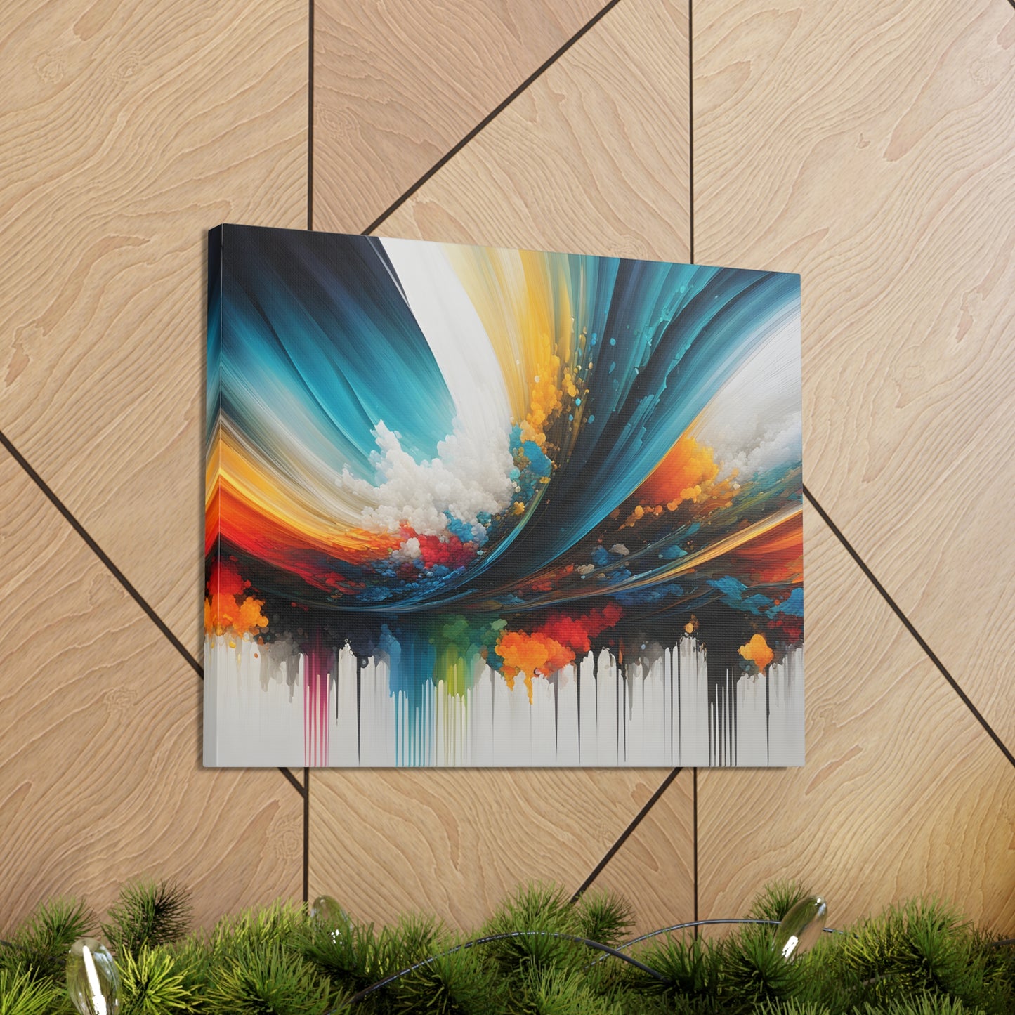 Celestial Veil: Abstract Wall Décor