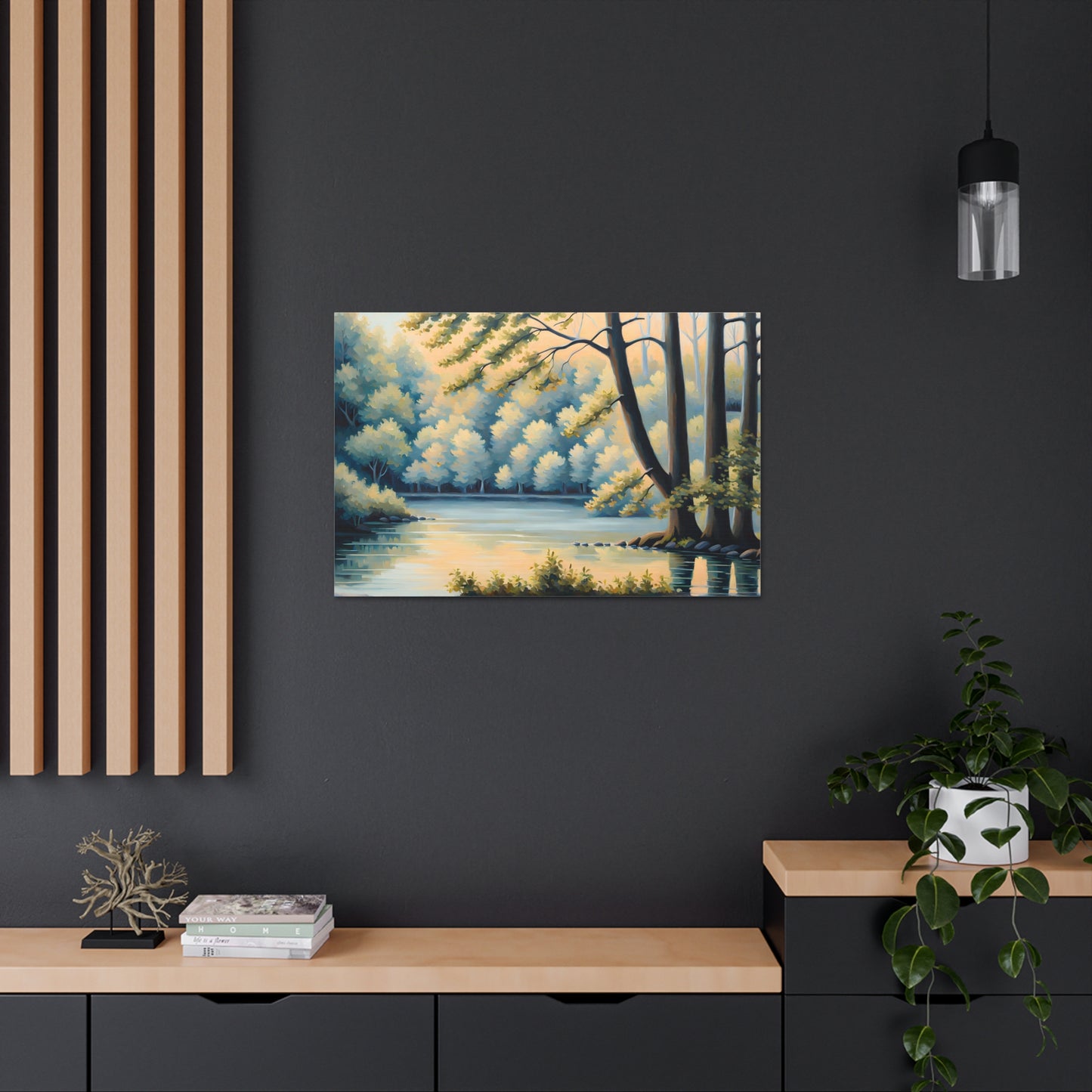 Birch Grove: Classic Oil Painting Wall Décor