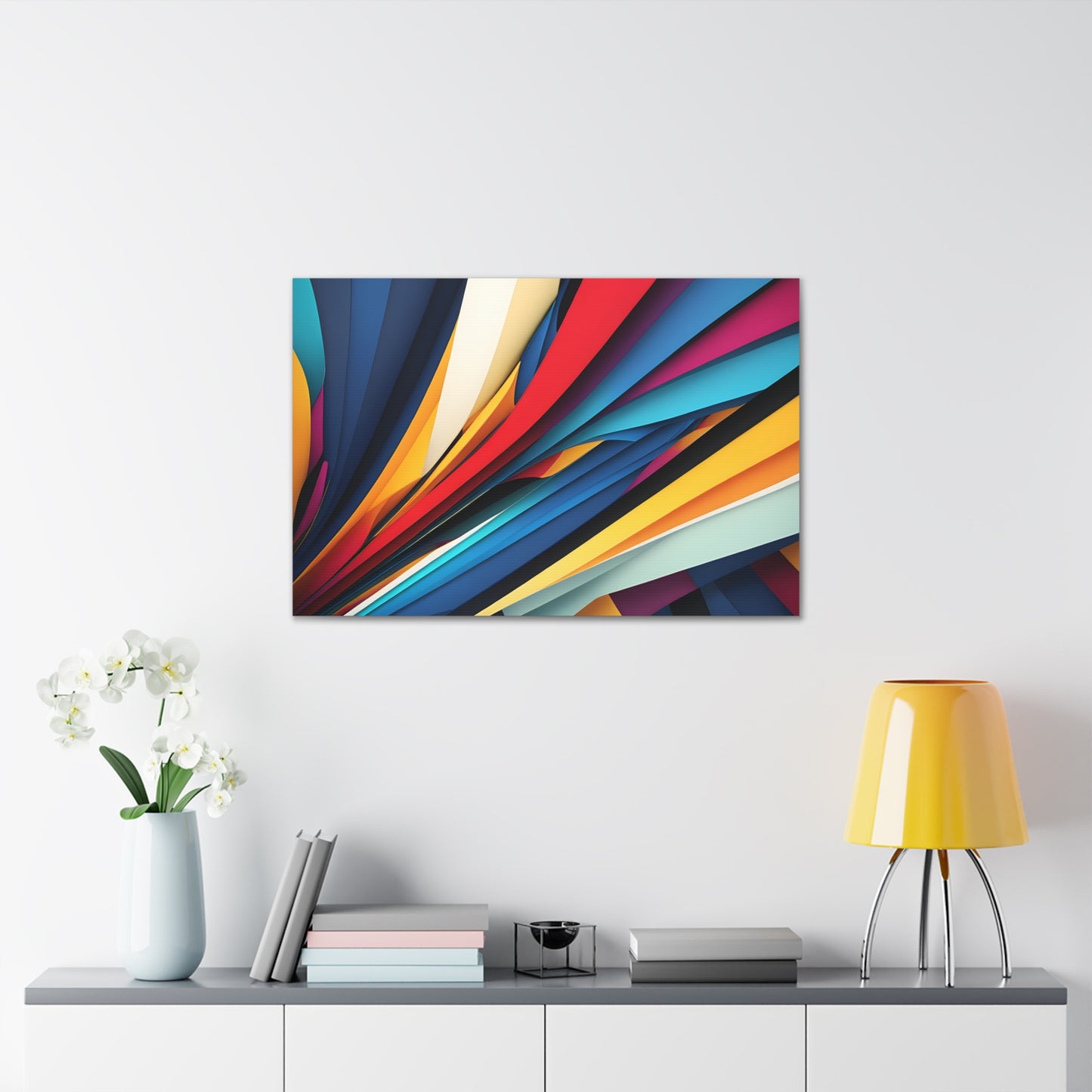 Eclipsed Waves: Abstract Wall Décor