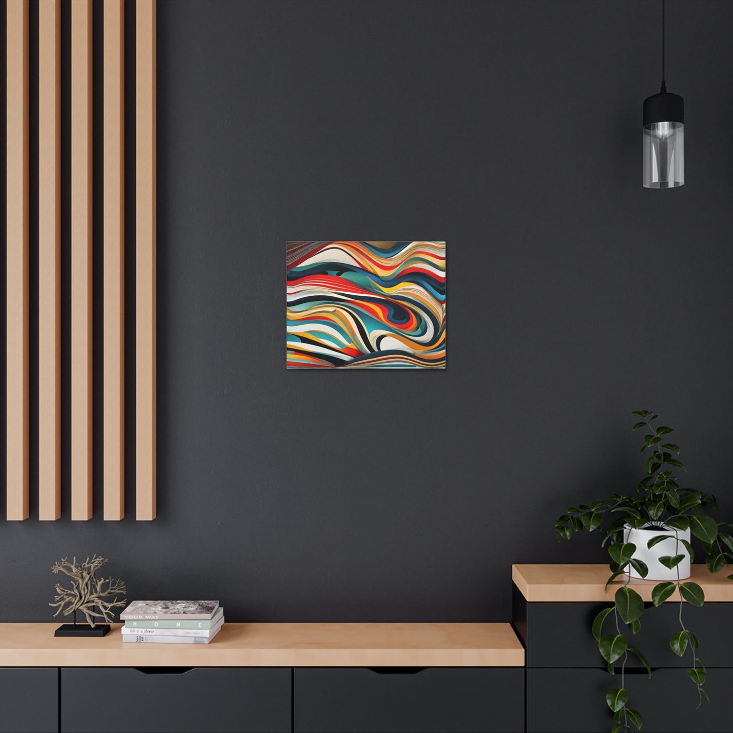 Iridescent Waves: Abstract Wall Décor